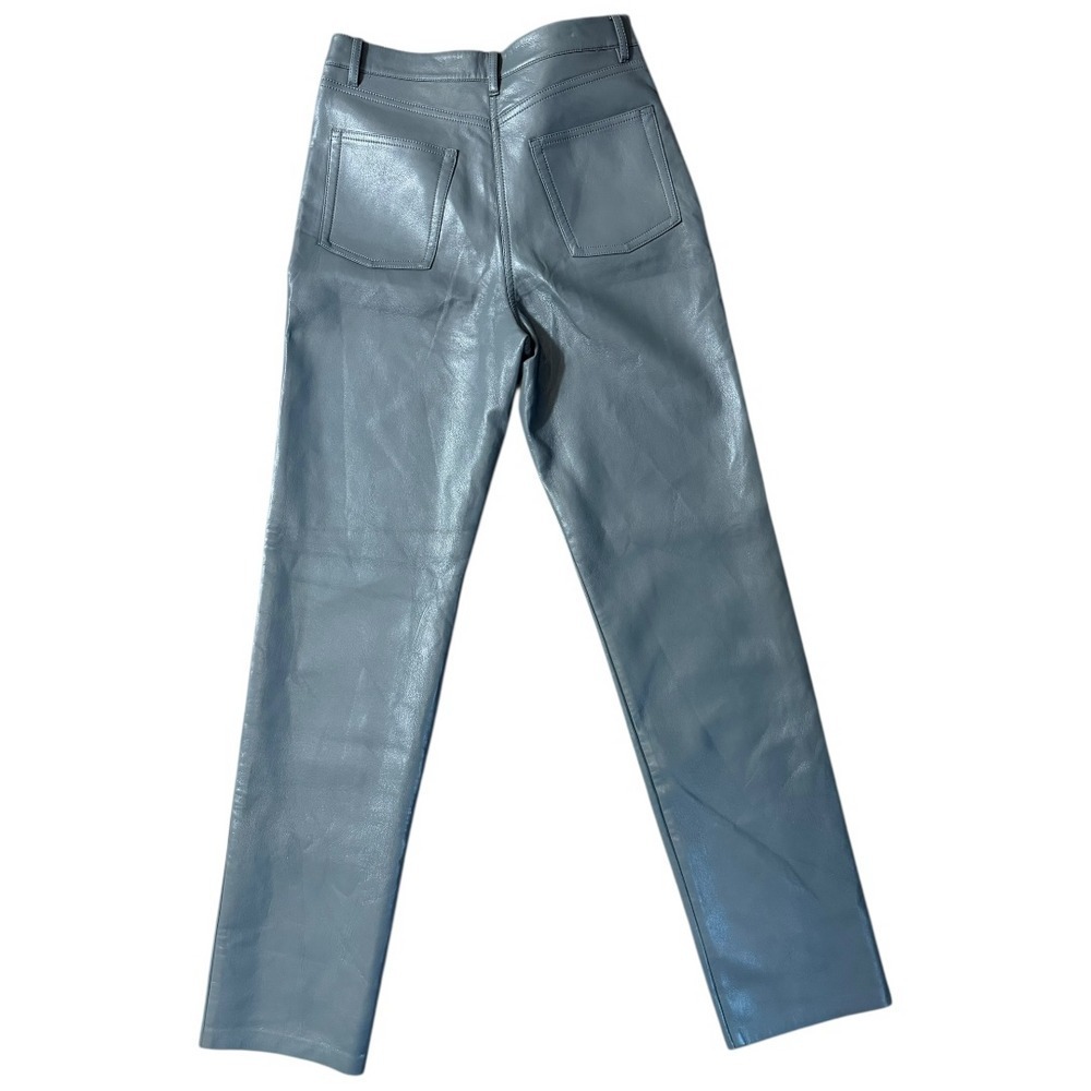 Aritzia Wilfred Melina Vegan Leather Pants – Blue Slate – Size 4 – SOLD OUT - Picture 4 of 7